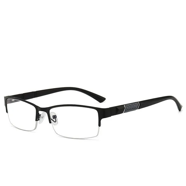 Módne dioptrické okuliare s polorámom pre mužov
