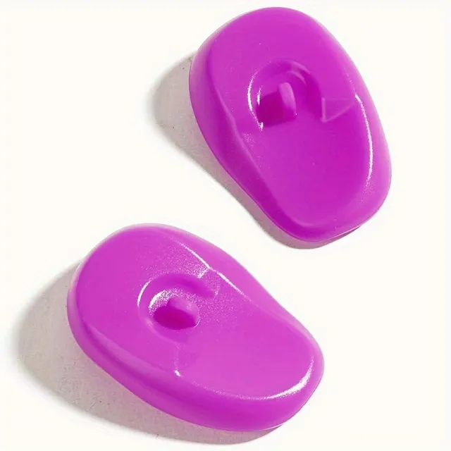 Silicone ear protectors for hair dye