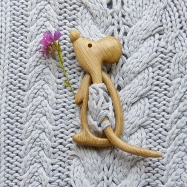 Stylish wooden brooch suitable for sweaters - several different versions of Kelechi