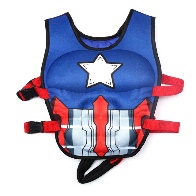 Children's life vest with heroes motives