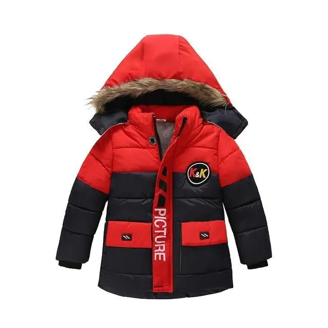 Lange Winterjacke für Kinder Červená 3t