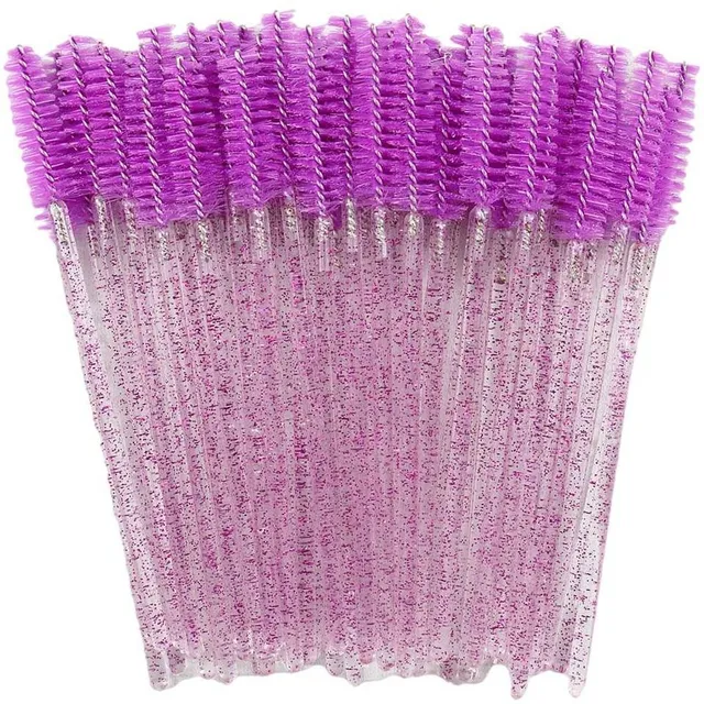 Set of practical eyelash and eyebrow brushes 50 pieces - several colour variants Borys