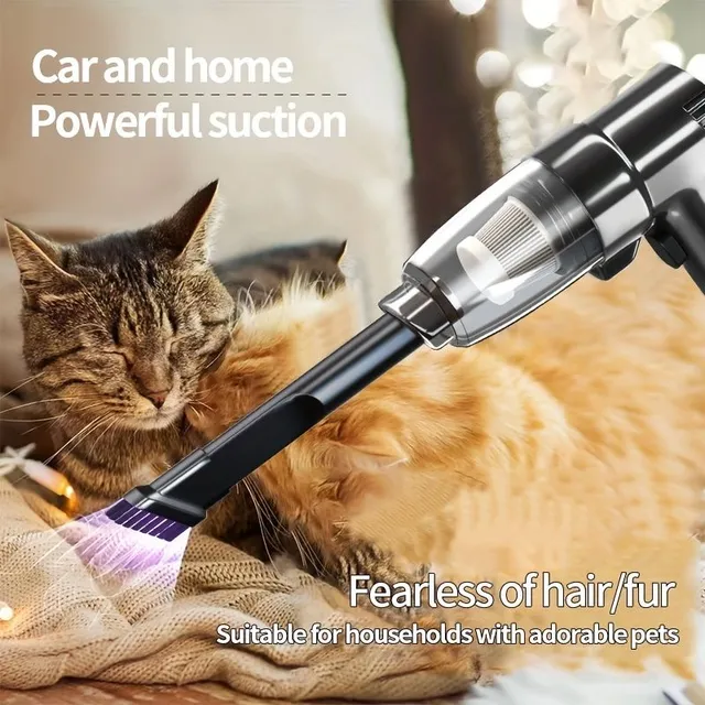 Vacuum Cleaner Mounted In Car, Super Strong, Powerful, High Suction, Dry And Wet Double-purpose Sedan, Small, Mini, Manual, Multifunctional, Portable