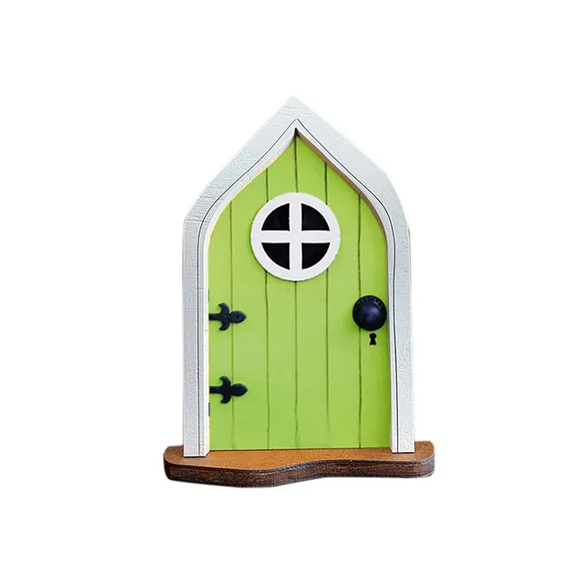 Miniature door for elves garden decoration