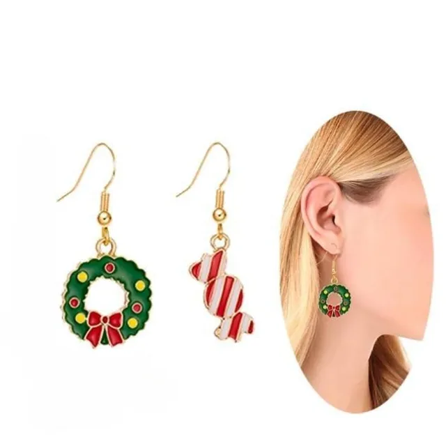 Earrings with Christmas motifs