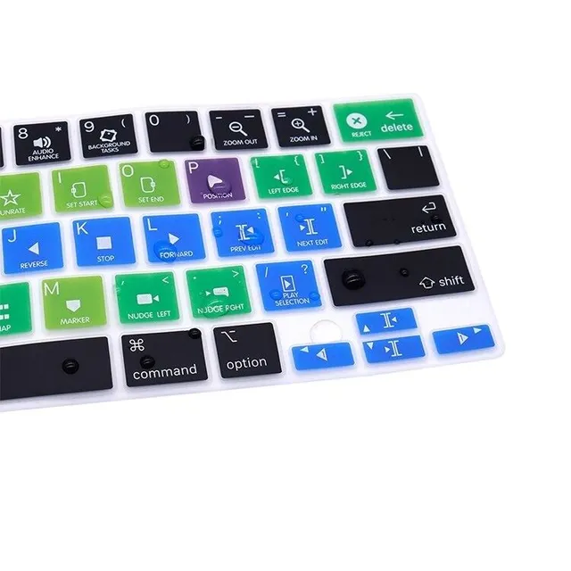 Protective keyboard cover with printing of functional buttons on MacBook Pro 16