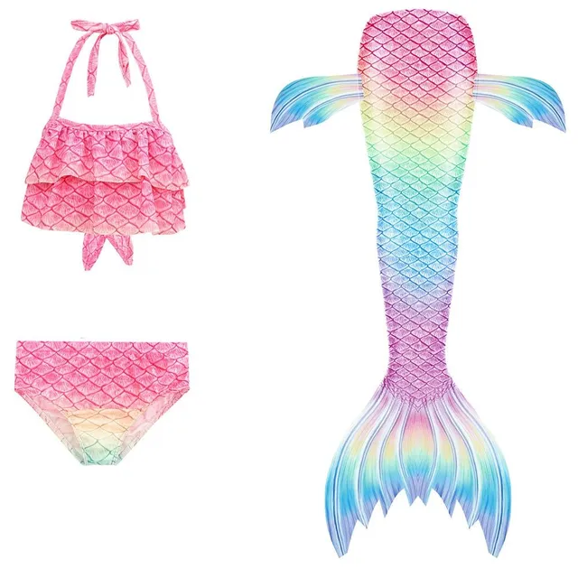 Girls Cute Swimsuit Mermaid