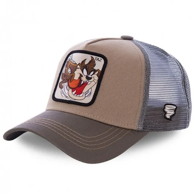 Unisex baseball cap with motifs of animated characters TAZ BROWN