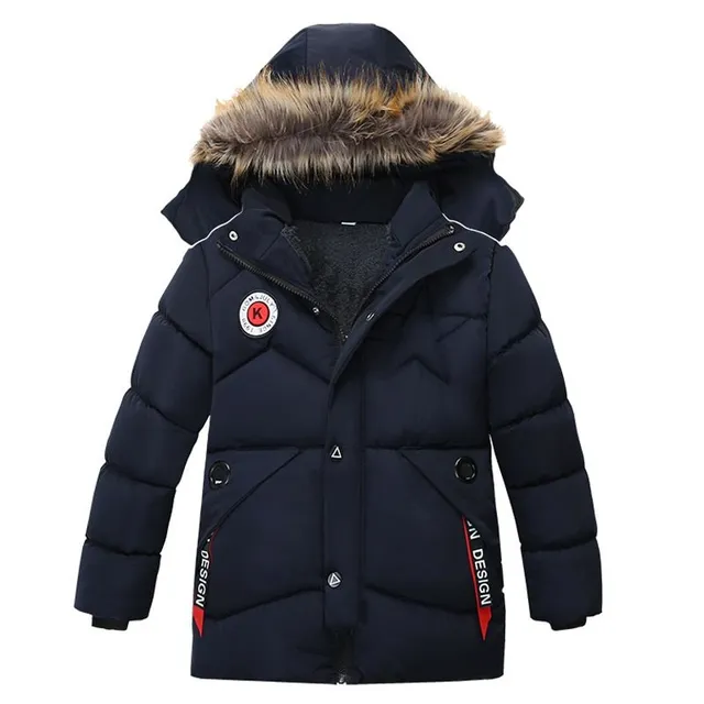 Długa pikowana kurtka zimowa dla dzieci DesignStar