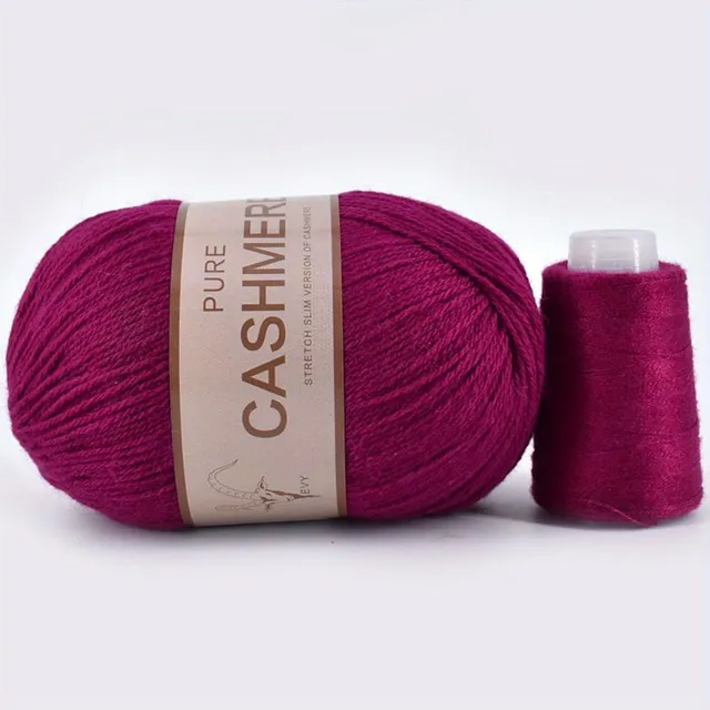 Beautiful 98% cashmere yarn for hand knitting and crochet - soft and suitable for machines - ball for scarves, sweaters and more