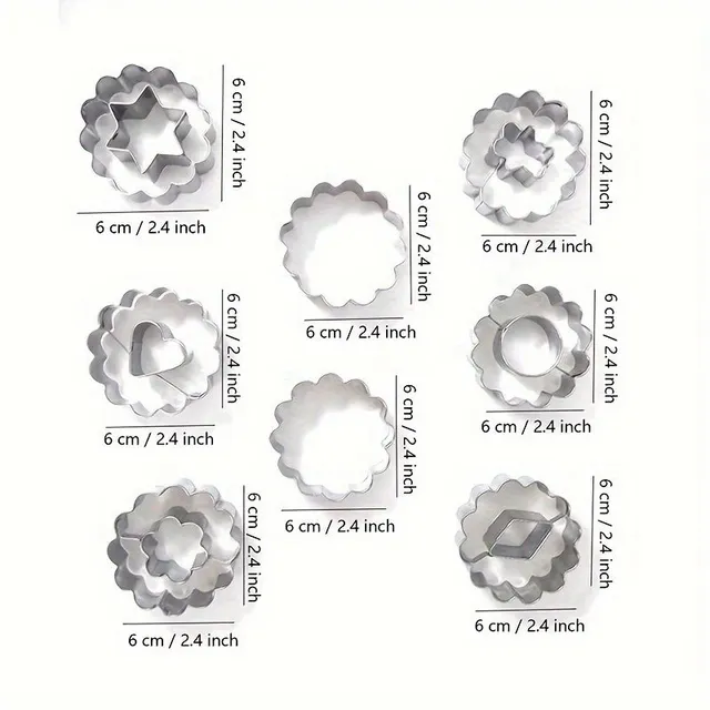 8ks, sada vykrajovátek na vánoční cukroví, vánoční tvary diy nerezové 3d formičky na sušenky, nástroje na zdobení dortů