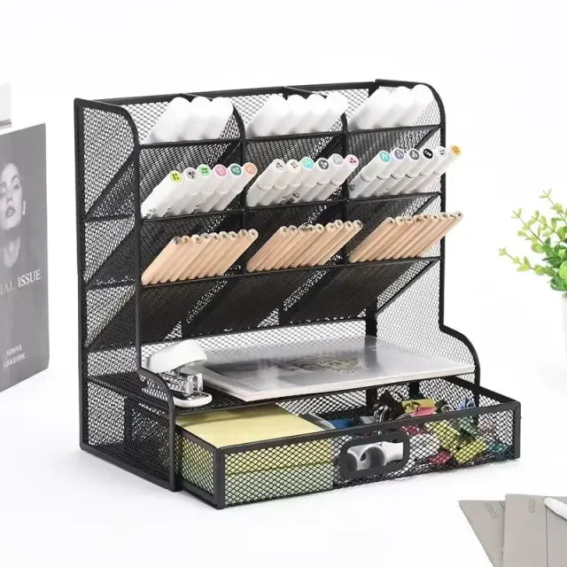 Desk storage rack, multifunctional storage box for stationery and other storage, office storage rack, office accessories