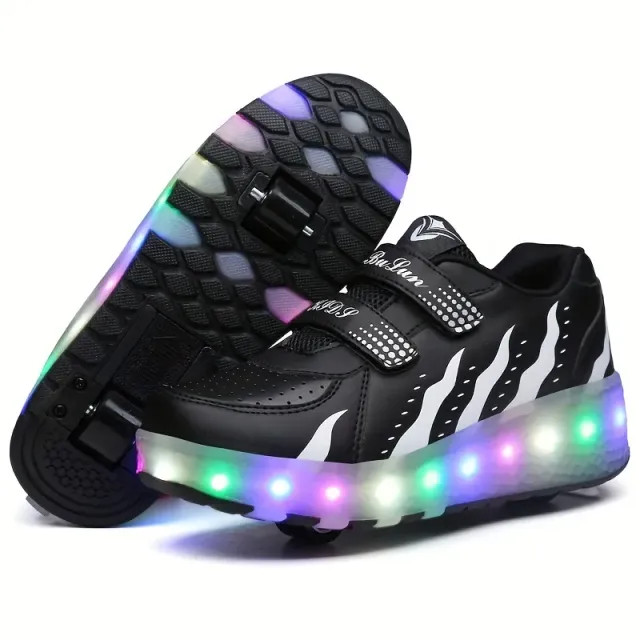 Gyerek LED Roller Sneakers 2in1