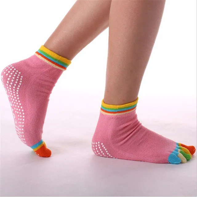 Women's anti-slip toe socks - coloured