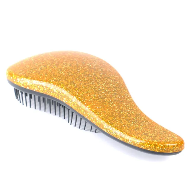 A shiny hairbrush