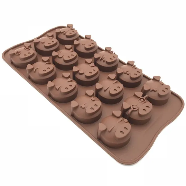 Formă pentru ciocolată cu purceluși