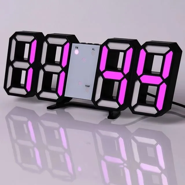 Wall mounted LED digital clock