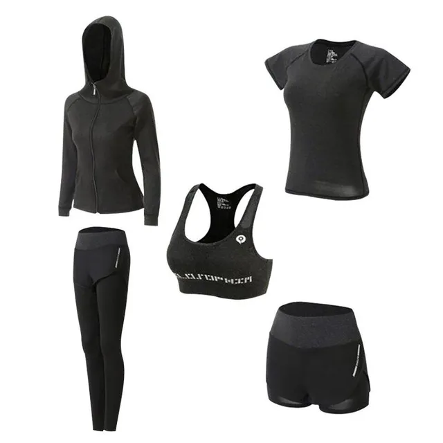 Set fitness fashion pentru femei - set 5 piese