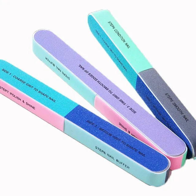 Nail file with different rudeness