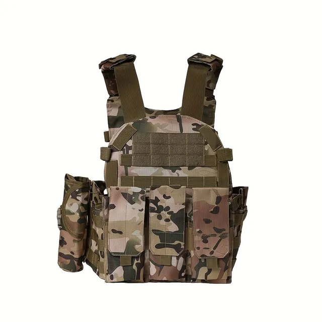 600D Oxford Tkanina Outdoor Vest, Multifunkčný bojový vest, vonkajšie tréningové vybavenie CS