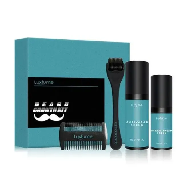 Beard growth support kit