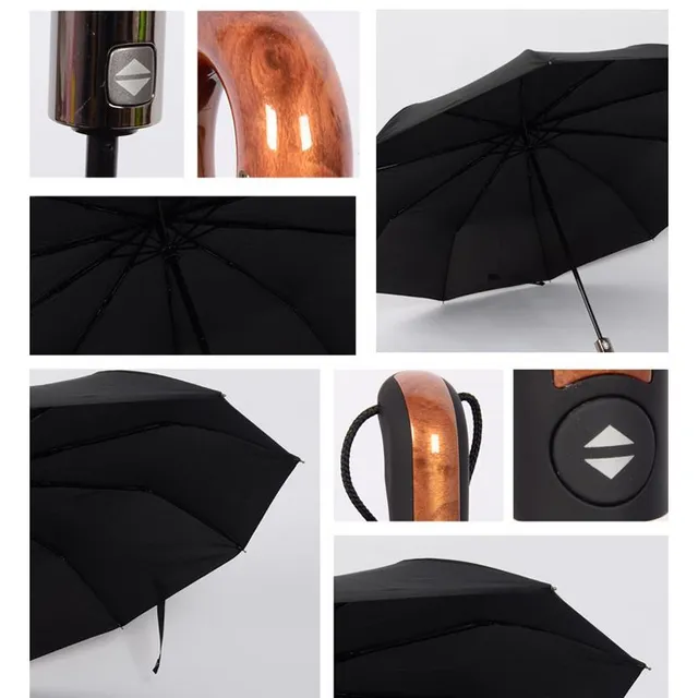 Odolný deštník se 3 skládacími výplety proti silnému větru