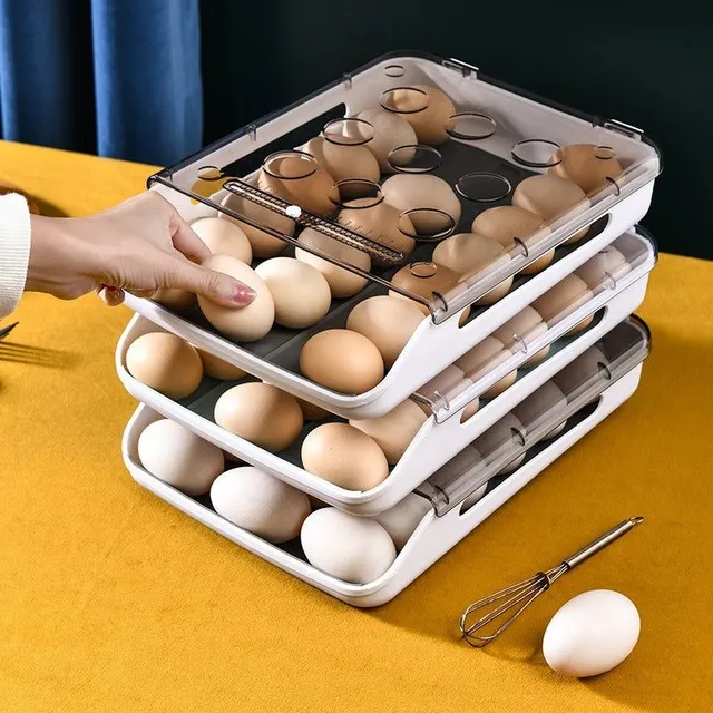 Priehľadný podnos na vajcia v štýle Rolling