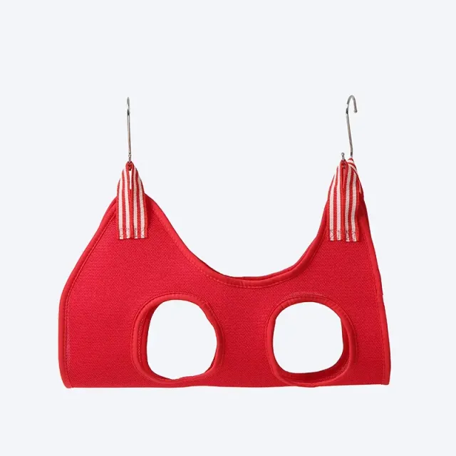 Hinged bag for fixation of pet when cutting claws and bathing