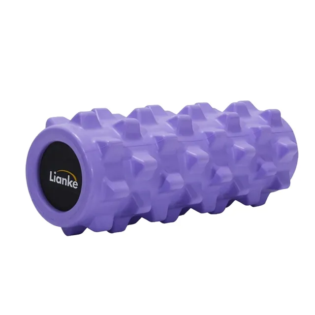 Rolă de masaj pentru relaxarea mușchilor - Rolă din spumă rezistentă pentru masaj miofascial, rolă pentru exerciții, rolă pentru întindere și recuperare musculară 33 x 12,5 cm