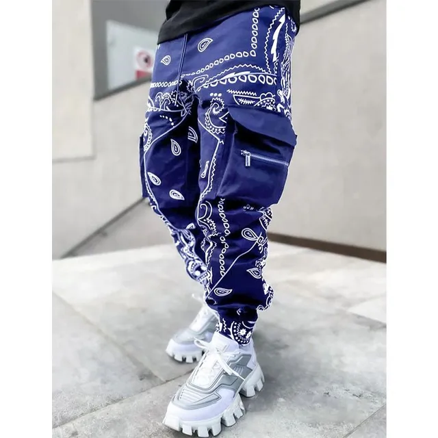 Pantaloni cargo de lux pentru bărbați Bandana