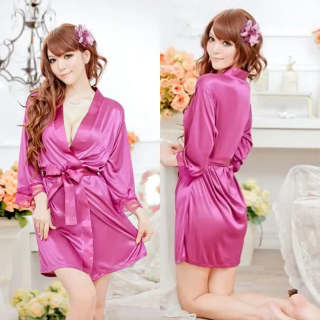 Ladies satin dressing gown Humble