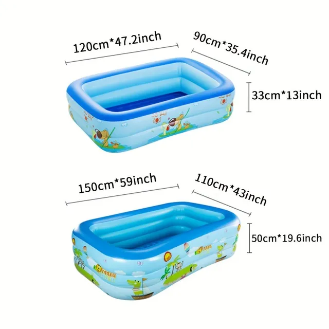 Beautiful inflatable pool for families with children