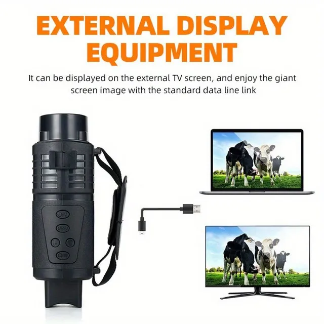 Night vision R17 - Infrared view, 5x digital zoom, Pocket monocular, Photos and videos, Suitable for camping, travel, night fishing