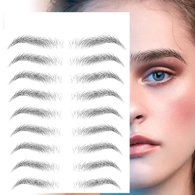 Microblading samolepka - dočasné tetovanie obočia