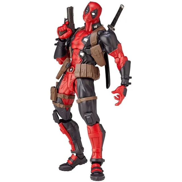 Luxury trendy action figure with movable joints for kids Deadpool Curry