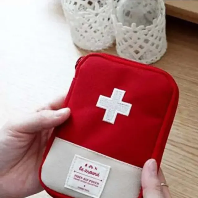 Mini first aid kit for travelling and camping