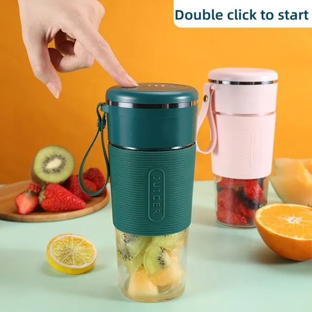 1ks Miniaturní přenosný mixér, Elektrický USB odšťavovač mixér, Na cesty mixér pro proteinové nápoje a smoothie