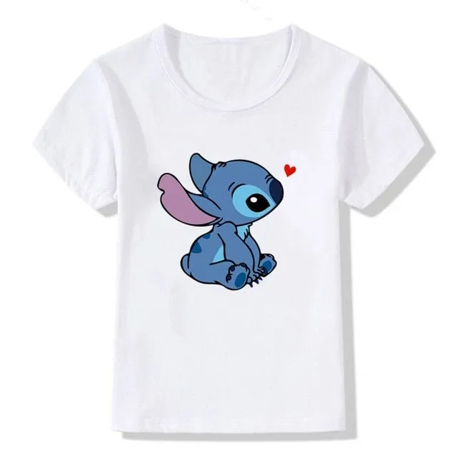 T-shirt per bambini con stampe di simpatici coniglietti