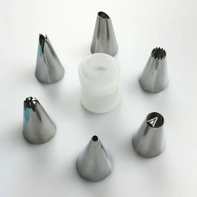 Decorating pastry bag - 6 nozzles