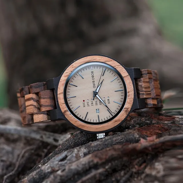 Reloj de madera moderno para hombre HIT