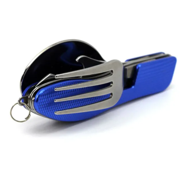 Multifunctional stainless steel cutlery for camping