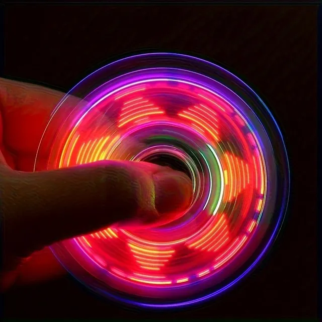 Colored LED Fidget Spinner - Star of peace for small champions