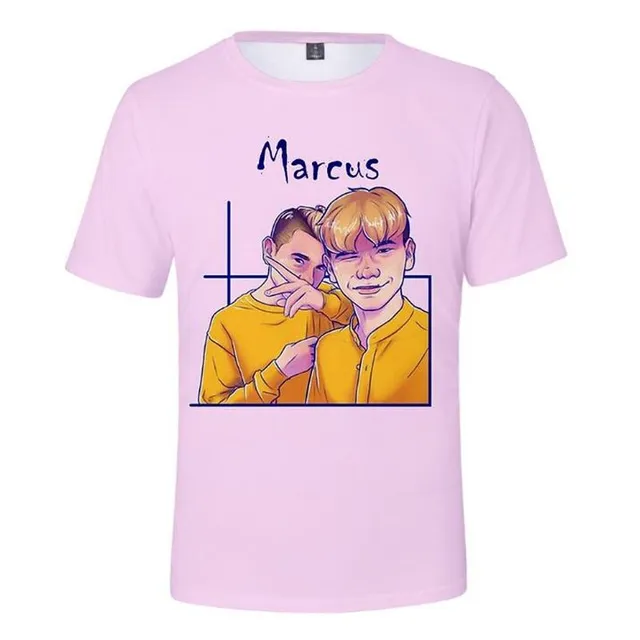 Moderné 3D tričko pre fanúšikov Marcusa Martinusa 012 XXL
