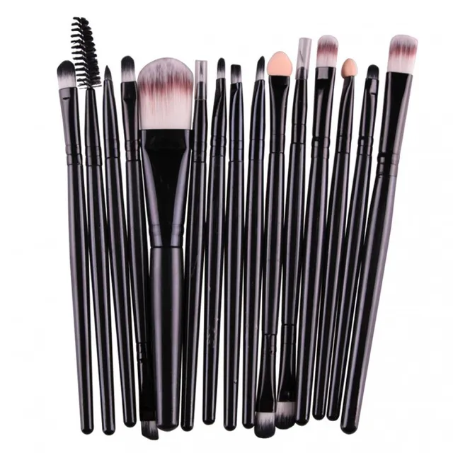 Set of cosmetic brushes - 15 pcs