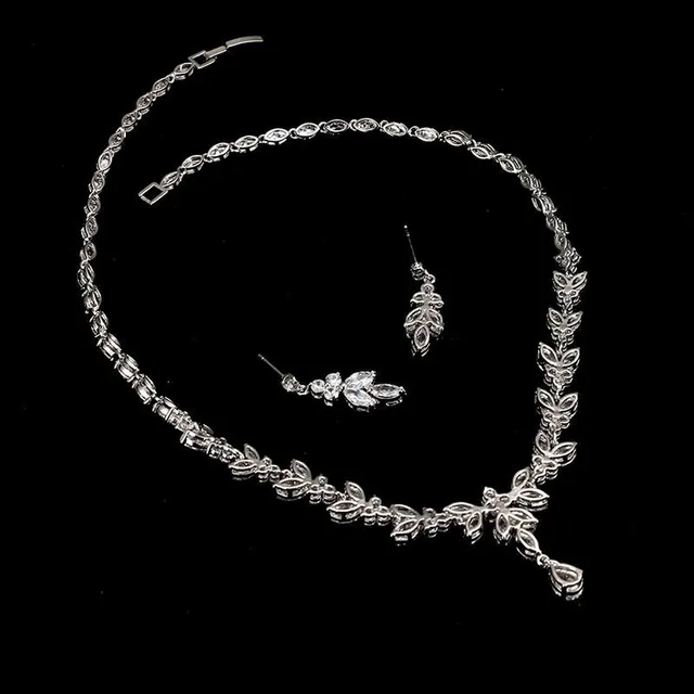 Set de bijuterii de lux pentru femei - colier și cercei