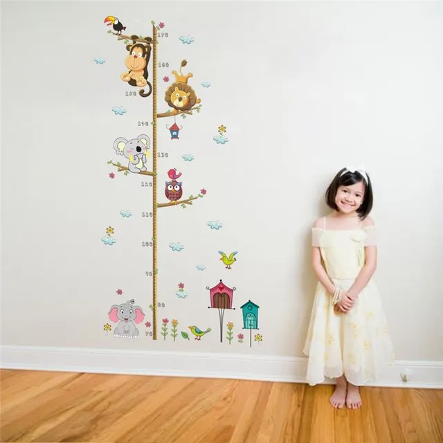 Children's Self-adhesive Wall Meter Animal