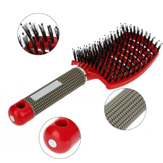 Hairdressing massage brush - antistatic bristles