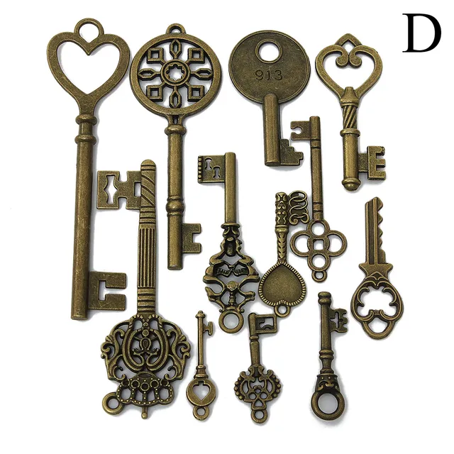 Set of antique bronze keys