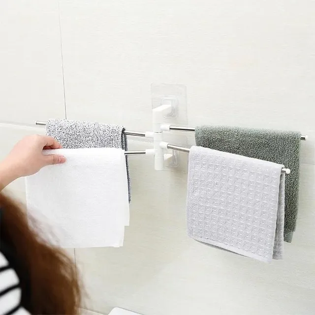 Wall rack for towels