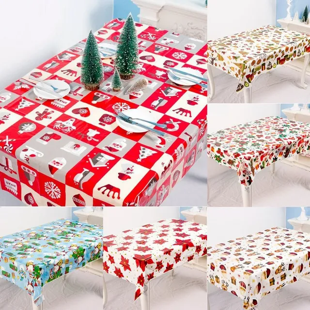 Christmas PVC tablecloth